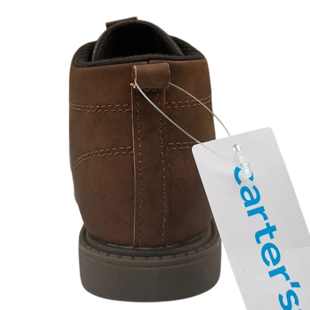 Carters Donnie Toddler Boys Ankle Booties Size 8 Brown‎ Slip-on Casual Shoes